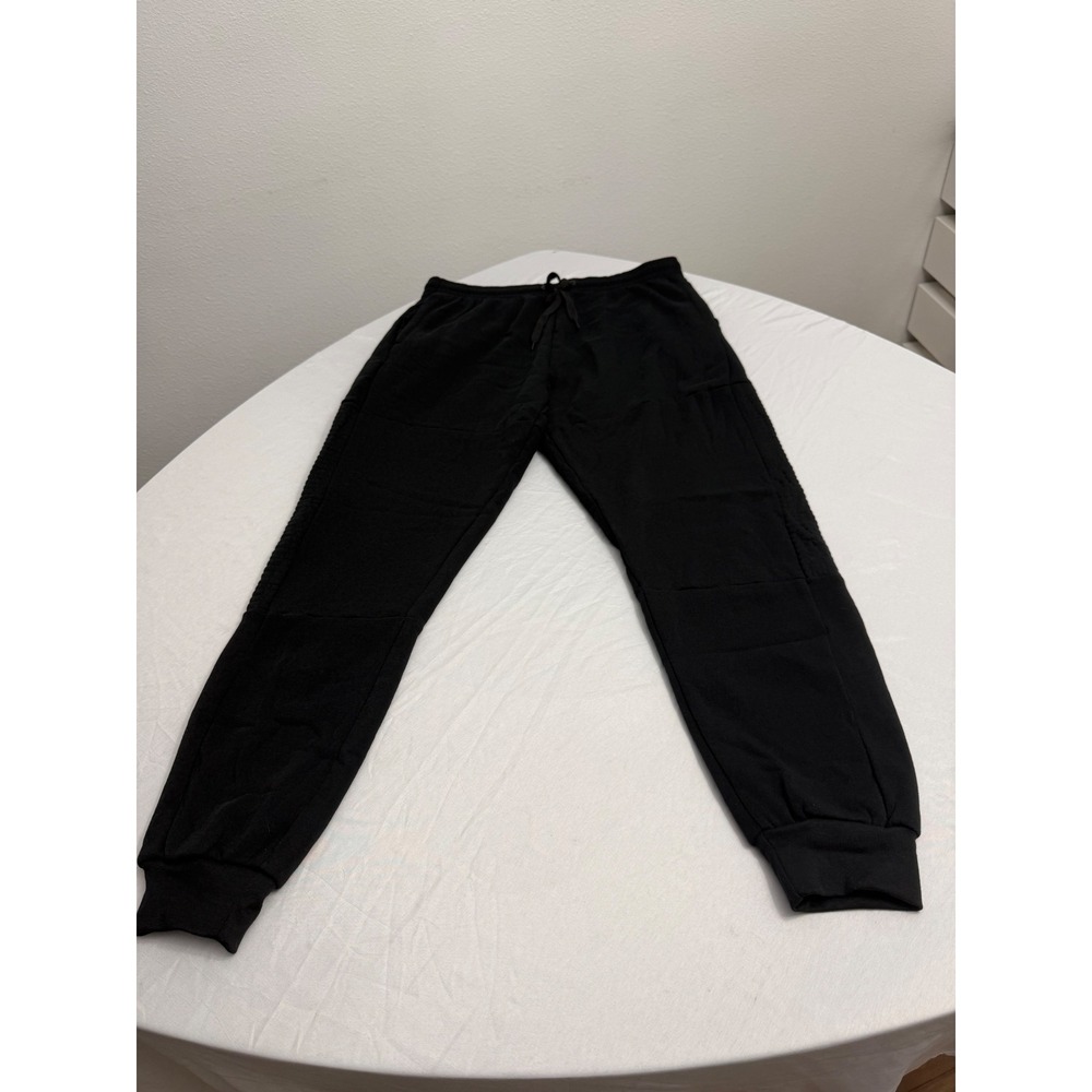 Original Deluxe Supply Mens 2XL Black Moto Jogger Sweatpants Fleece Lined Pants